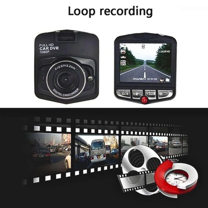Câmera Veicular Recarregável Full HD 1080P Kapbom