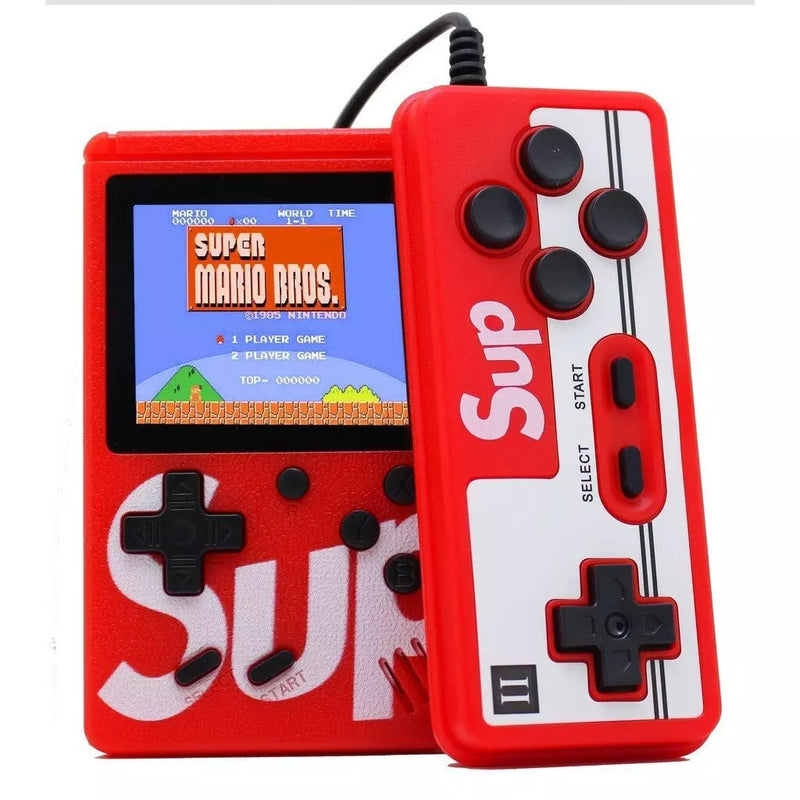 Mini Vídeo Game Portátil Com Controle 400 Jogos Clássico