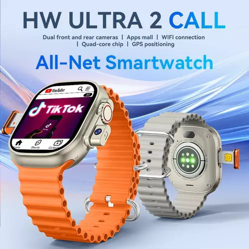 Smartwatch Hw Ultra 2 4G 64gb Android Amoled - 2 Câmeras e Wifi