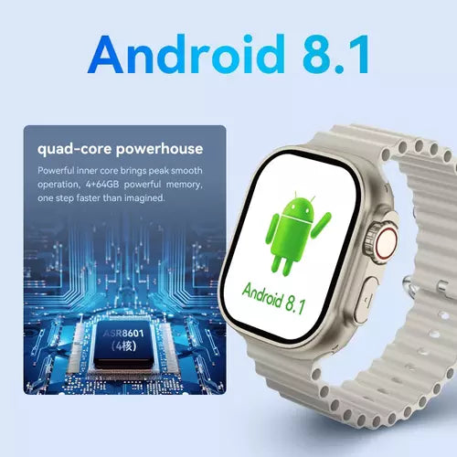 Smartwatch Hw Ultra 2 4G 64gb Android Amoled - 2 Câmeras e Wifi