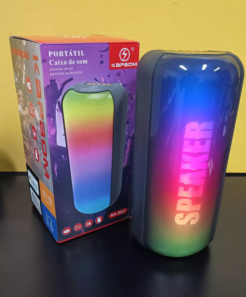 Caixa De Som Bluetooth Led