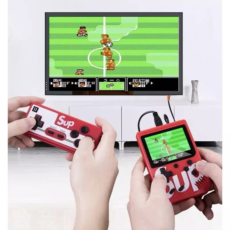 Mini Vídeo Game Portátil Com Controle 400 Jogos Clássico