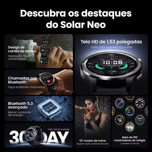 Smartwatch Xiaomi Haylou Solar Neo Amoled - A Prova D'água
