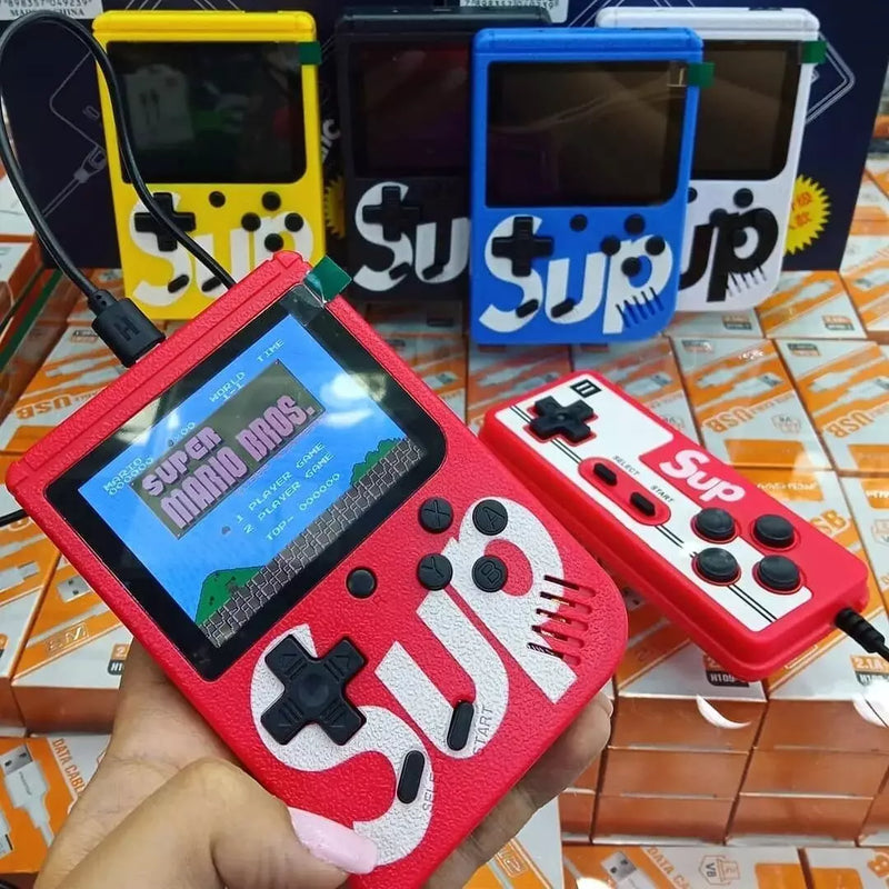 Mini Vídeo Game Portátil Com Controle 400 Jogos Clássico