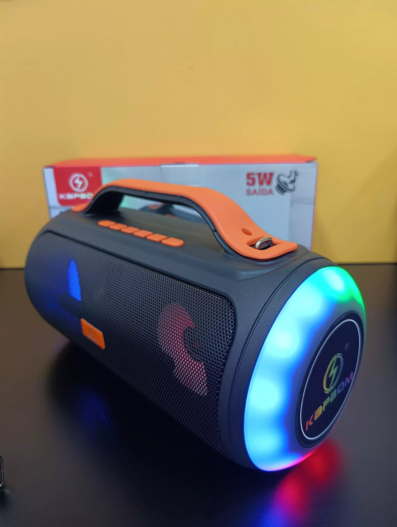 Caixa De Som Bluetooth Luz De Disco Grande